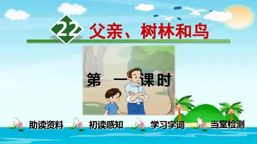 部编版三年级语文上《父亲、树林和鸟》ppt上课用ppt