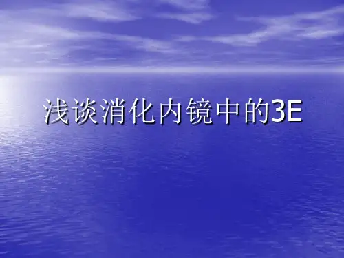 浅谈消化内镜中的3E