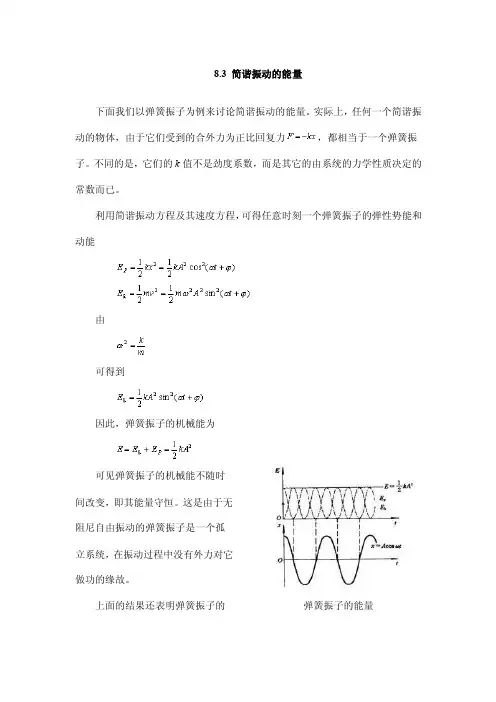 简谐振动的能量