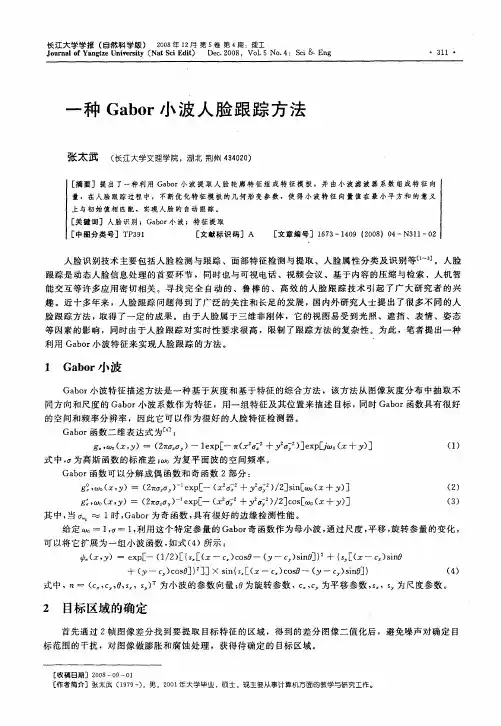 一种Gabor小波人脸跟踪方法