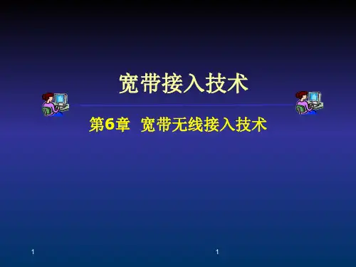 宽带无线接入技术PPT