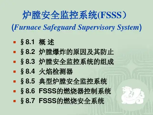 炉膛安全监控系统(FSSS)