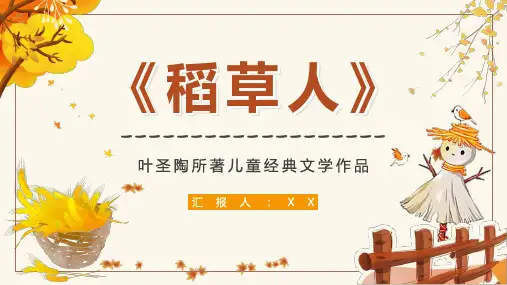 《稻草人》文学作品鉴赏分析交流读书分享心得体会PPT