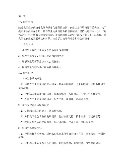 实践教学活动案例(3篇)