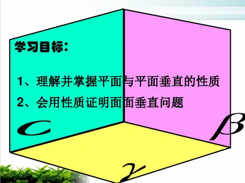 《平面与平面垂直》精品ppt人教B版1