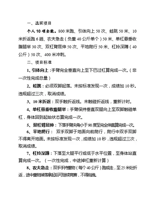 个人十项全能