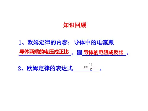 人教版九年级物理全册：1电阻的测量课件