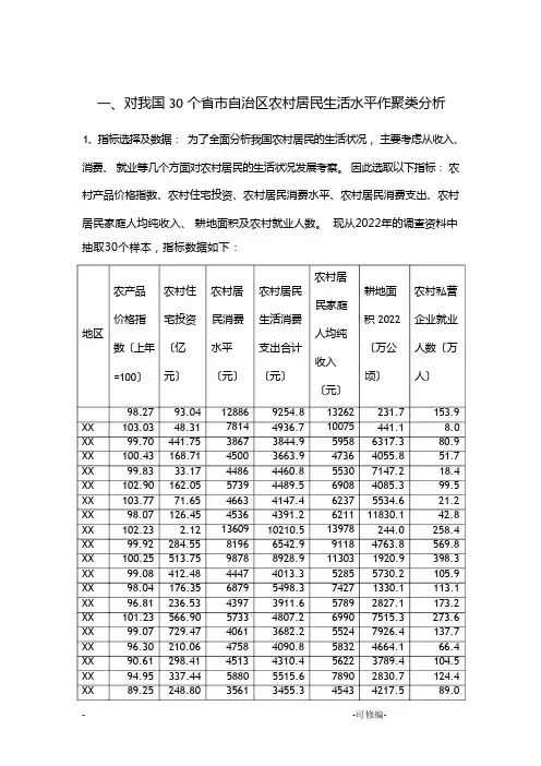 多元统计分析案例分析(2)