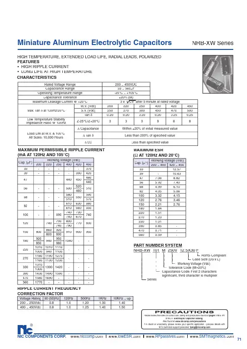 NRB-XS470M450V12.5x35F中文资料