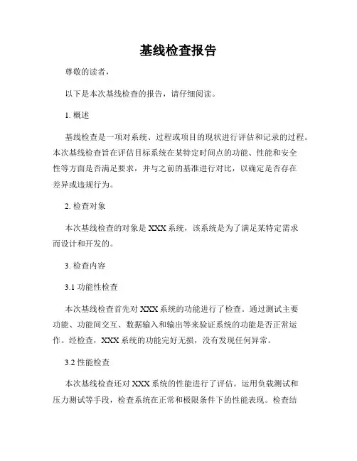 基线检查报告