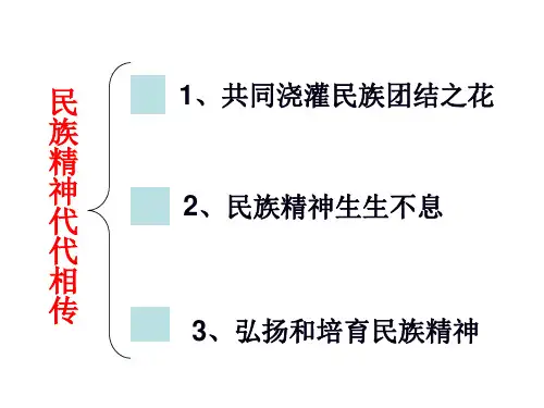 九年级政治民族精神代代相传(PPT)4-3