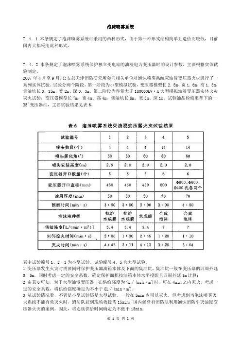 泡沫灭火系统设计 (25)泡沫喷雾系统
