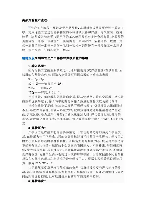 高频焊管
