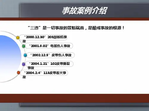 洗煤厂事故案列讲解ppt课件