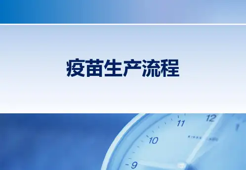 疫苗生产流程 PPT