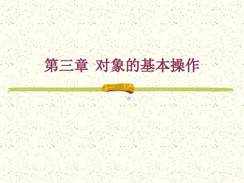 CDR对象的基本操作