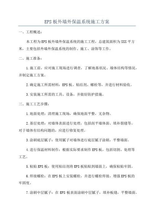 EPS板外墙外保温系统施工方案