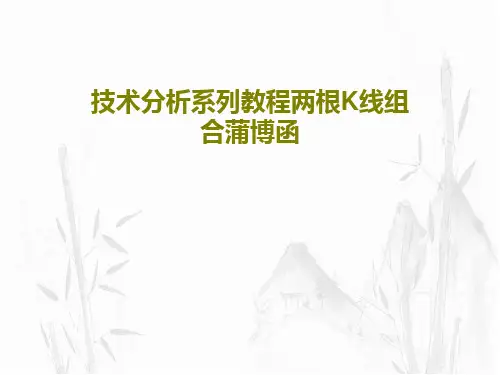 技术分析系列教程两根K线组合蒲博函共27页文档