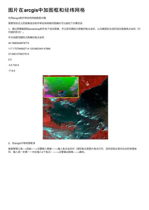 图片在arcgis中加图框和经纬网格