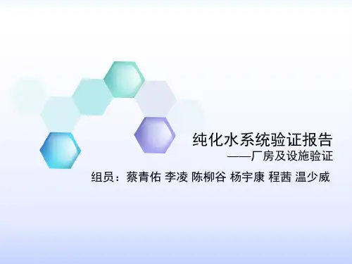 纯化水系统验证报告