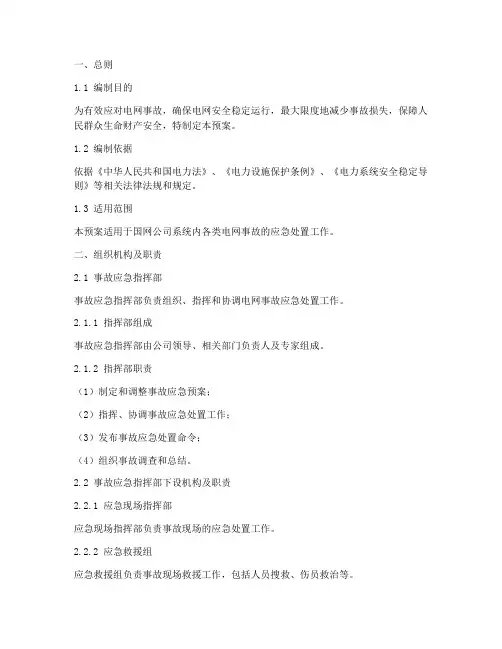 国网事故应急预案