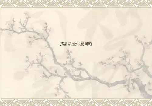 药品质量年度回顾