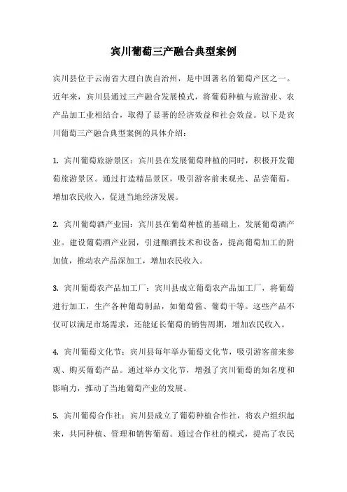 宾川葡萄三产融合典型案例