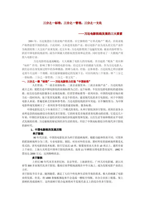 关于万达院线