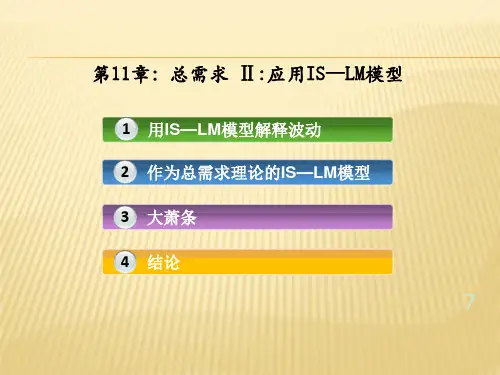经济学原理,第11章总需求应用IS_LM模型