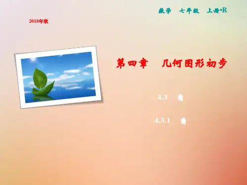 七年级数学上册第4章几何图形初步4.3角4.3.1角课件(新版)新人教版