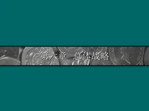 企业战略管理公司总体战略与多元化战略