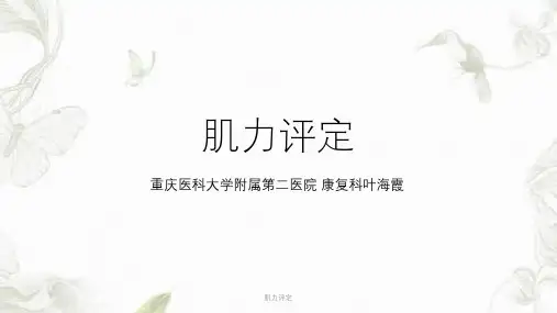 肌力评定ppt课件