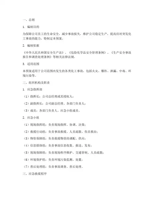 化工综合应急救援预案