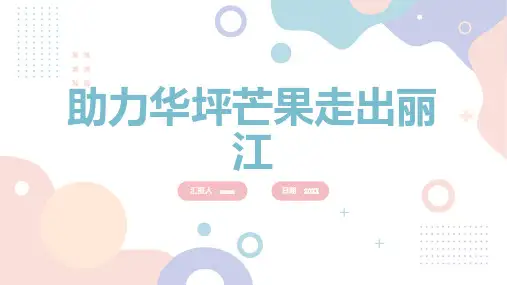 助力华坪芒果走出丽江