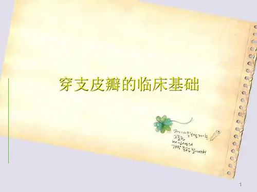 穿支皮瓣的临床基础.ppt