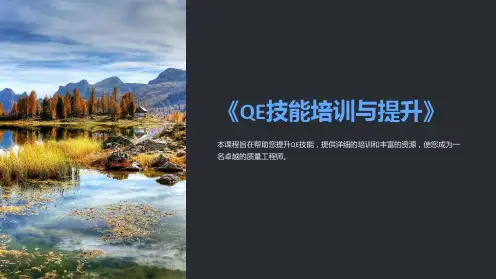《QE技能培训与提升》课件