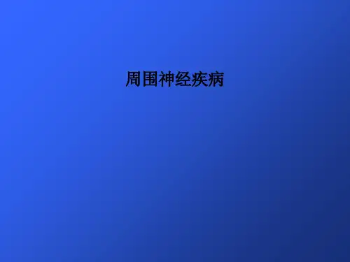 周围神经疾病PPT课件