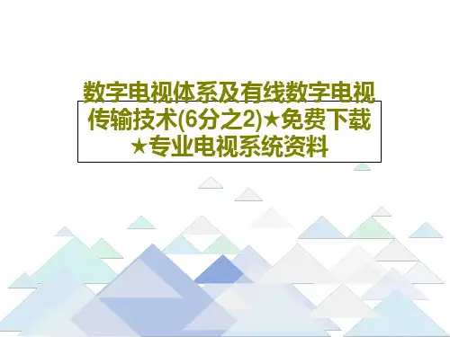 数字电视体系及有线数字电视传输技术(6分之2)★免费下载★专业电视系统资料83页PPT