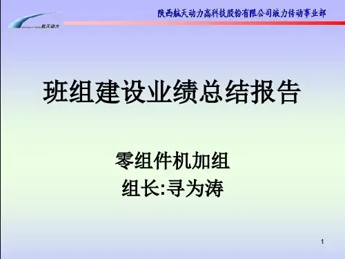 班组建设总结报告ppt课件
