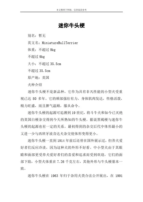 迷你牛头梗