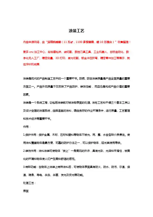 涂装工艺流程【干货】