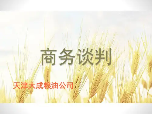 商务谈判实例