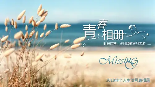 岁月如歌毕业纪念册电子相册PPT模板