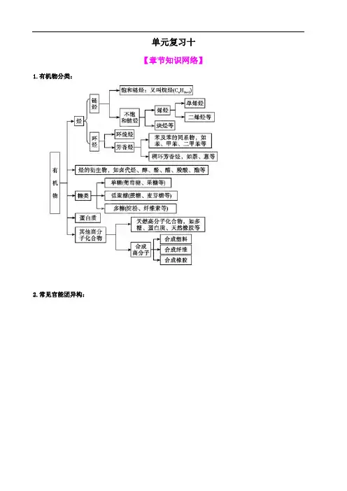 【高中化学】一轮复习学案：有机化合物(必修2)