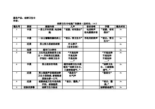 广告创意脚本