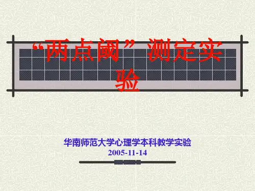 两点阈测定实验(精)