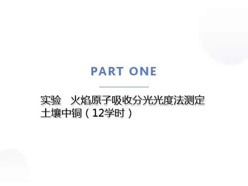 火焰原子吸收分光光度法测定