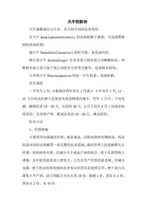 天牛的防治