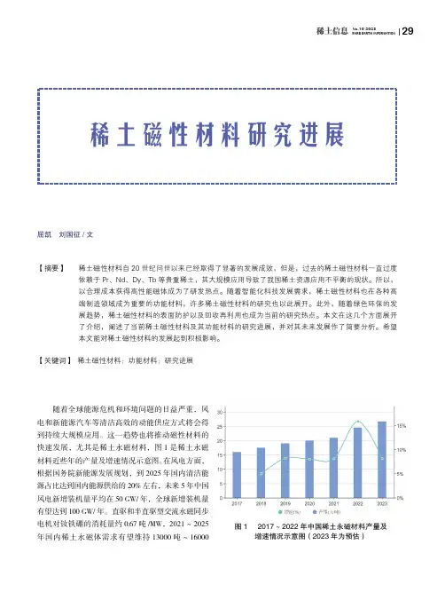 稀土磁性材料研究进展