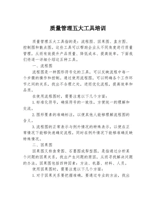 质量管理五大工具培训